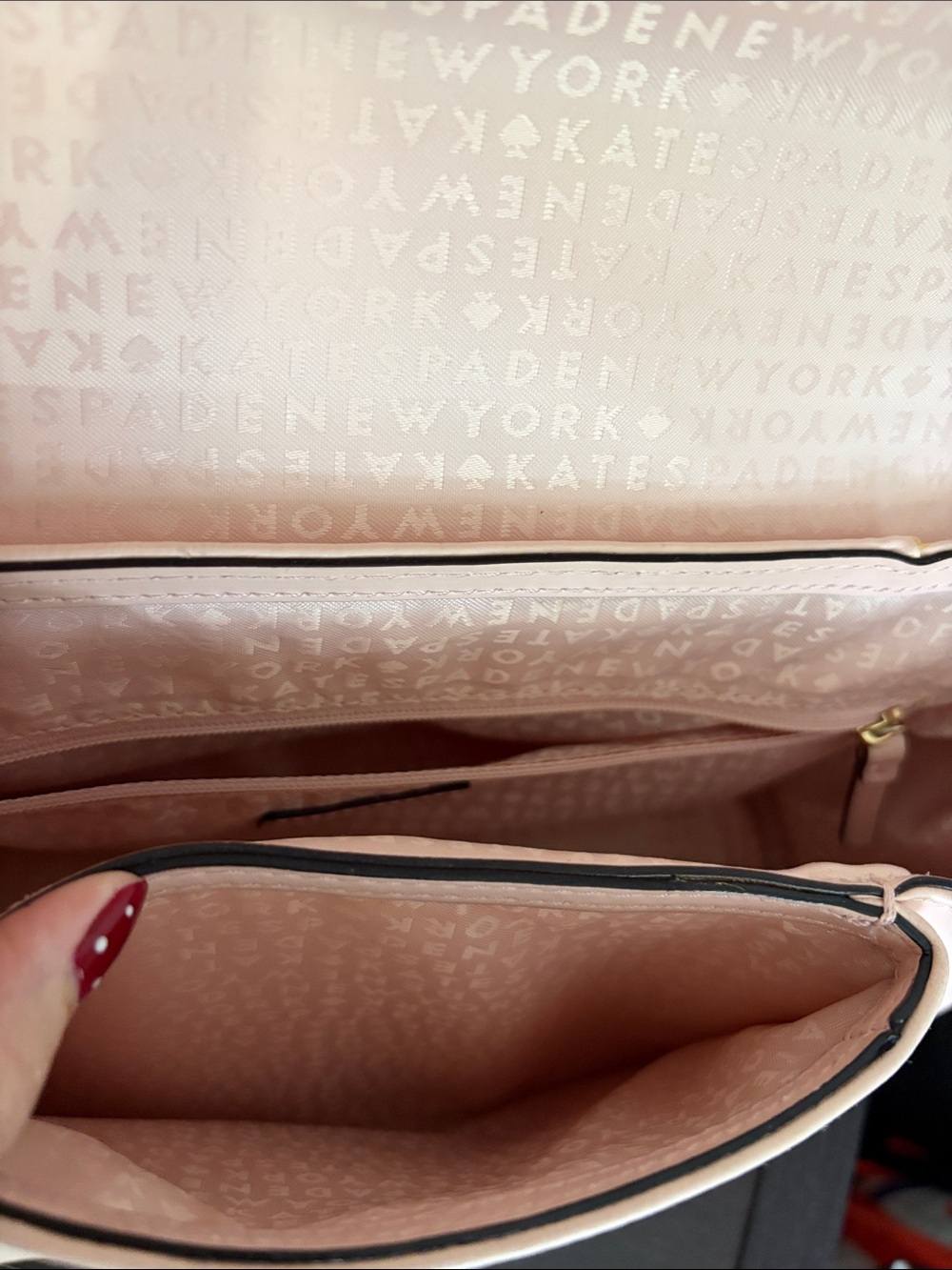 Kate Spade Cow Leather Camden Way Palermo satchel soft pink gold tone hardware - Picture 11 of 15
